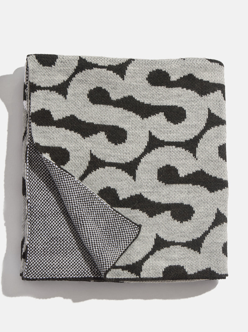 BaubleBar On A Loop Custom Blanket - Gray/Light Gray - 
    Custom, machine washable blanket in two sizes
  
