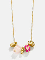 BaubleBar Gold Bead Charm - Scalloped Bead -
Create your own bead charm necklace