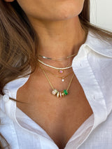 BaubleBar Gold Initial Bead Charm - I -
Create your own bead charm necklace