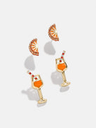 Spritz In My Step Earring Set - Aperol Spritz