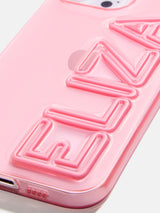 BaubleBar Fine Line Custom iPhone Case - Transparent Pink/Pink - 
    Get Gifting Early: 20% Off Custom
