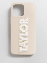 BaubleBar Block Font Custom iPhone Case - Beige/White -
Custom Phone Case