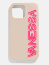 BaubleBar Fine Line Custom iPhone Case - Beige/Hot Pink -
20% OFF ENDS SOON