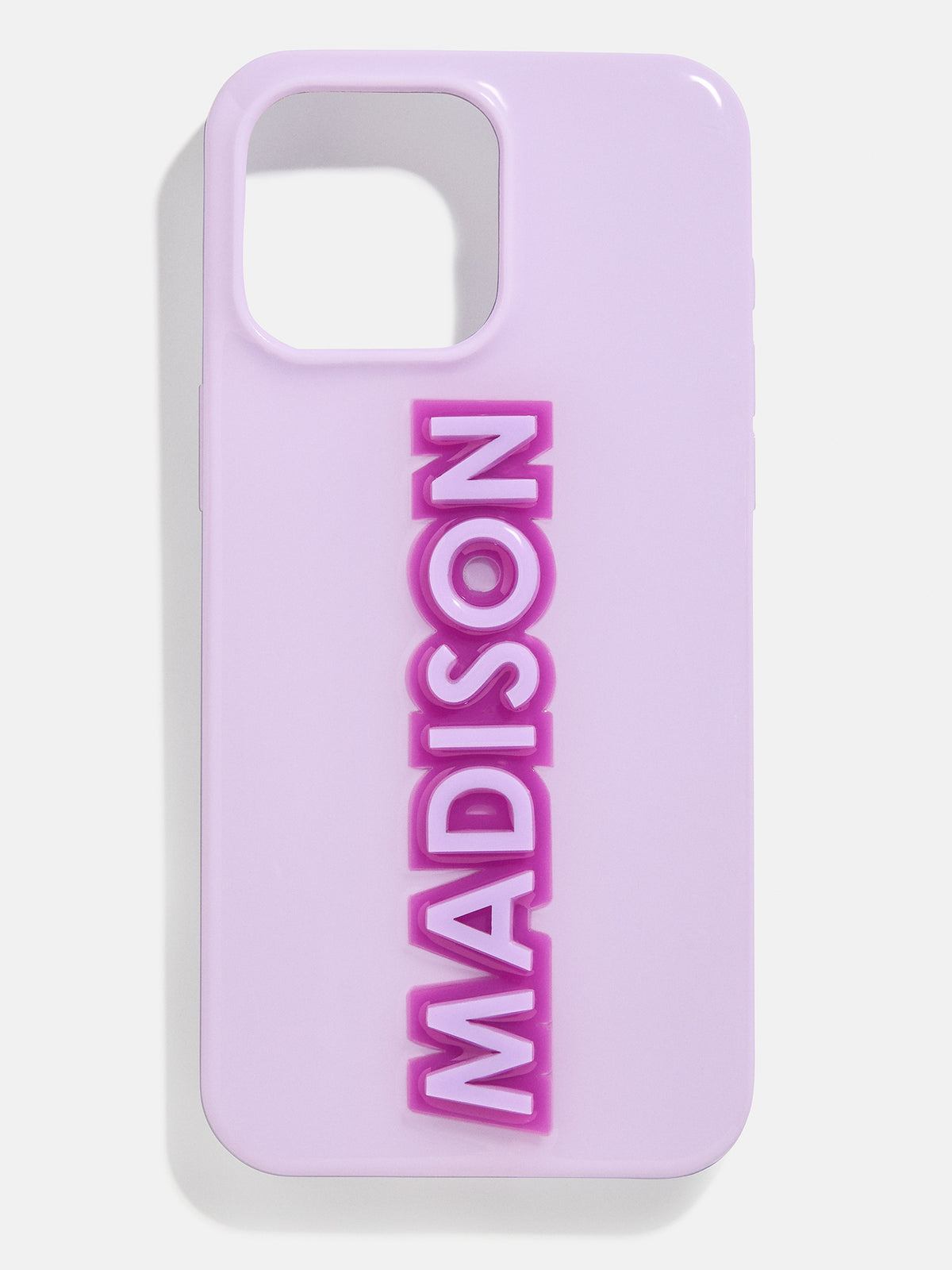 Block Font Custom iPhone Case - Lavender/Purple
