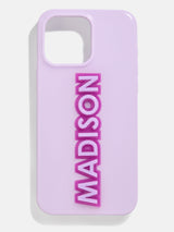 BaubleBar Block Font Custom iPhone Case - Lavender/Purple -
It's Black Friday Week: Enjoy 20% off.