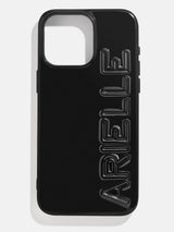 BaubleBar Fine Line Custom iPhone Case - Black - 
    Get Gifting Early: 20% Off Custom