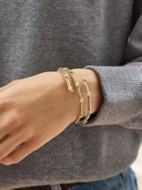 BaubleBar Disney Pavé Mickey Mouse Cuff Bracelet - Gold/Pavé - 
    Disney pavé bracelet