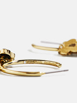 BaubleBar Disney Mickey Mouse Lucky Charms Hoop Earrings - Mickey Mouse -
Gold hoops with holiday and Mickey Mouse-themed charms