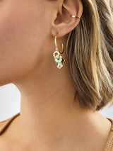 BaubleBar Disney Mickey Mouse Lucky Charms Hoop Earrings - Mickey Mouse -
Gold hoops with holiday and Mickey Mouse-themed charms