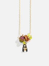 BaubleBar Disney Goofy Beaded Charm Necklace - Goofy - 
    Disney rondelle beads on a gold chain