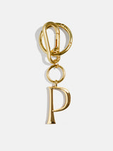 BaubleBar Gold Initial Enamel Bag Charm - P - 
    Initial keychain