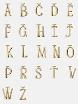 BaubleBar Gold Initial Enamel Bag Charm - W - 
    Initial keychain