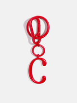 BaubleBar Red Initial Enamel Bag Charm - C - 
    Initial keychain