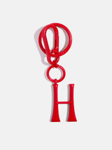 BaubleBar Red Initial Enamel Bag Charm - H - 
    Initial keychain