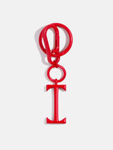 BaubleBar Red Initial Enamel Bag Charm - I - 
    Initial keychain