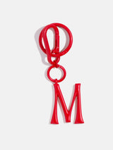 BaubleBar Red Initial Enamel Bag Charm - M - 
    Initial keychain