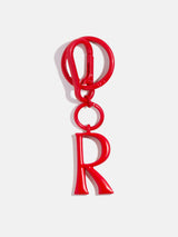 BaubleBar Red Initial Enamel Bag Charm - R - 
    Initial keychain