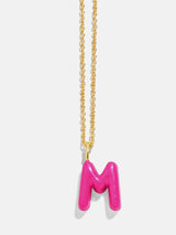 BaubleBar Mini Bubble Initial Enamel Necklace - Hot Pink - 
    25% Off Custom Gifts: The Annual Custom Event