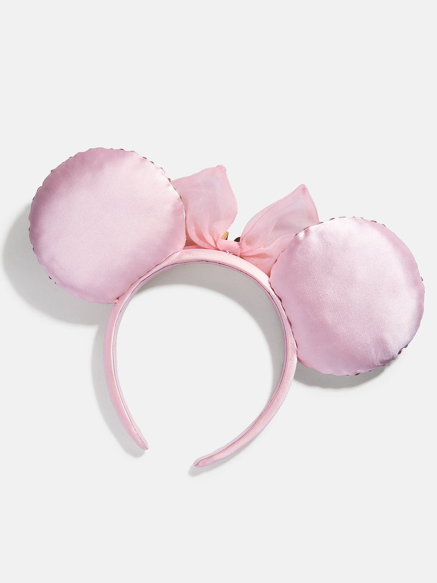 Disney Minnie Mouse Soft Pink Custom Ears Headband - Custom Soft Pink Minnie Mouse Ears