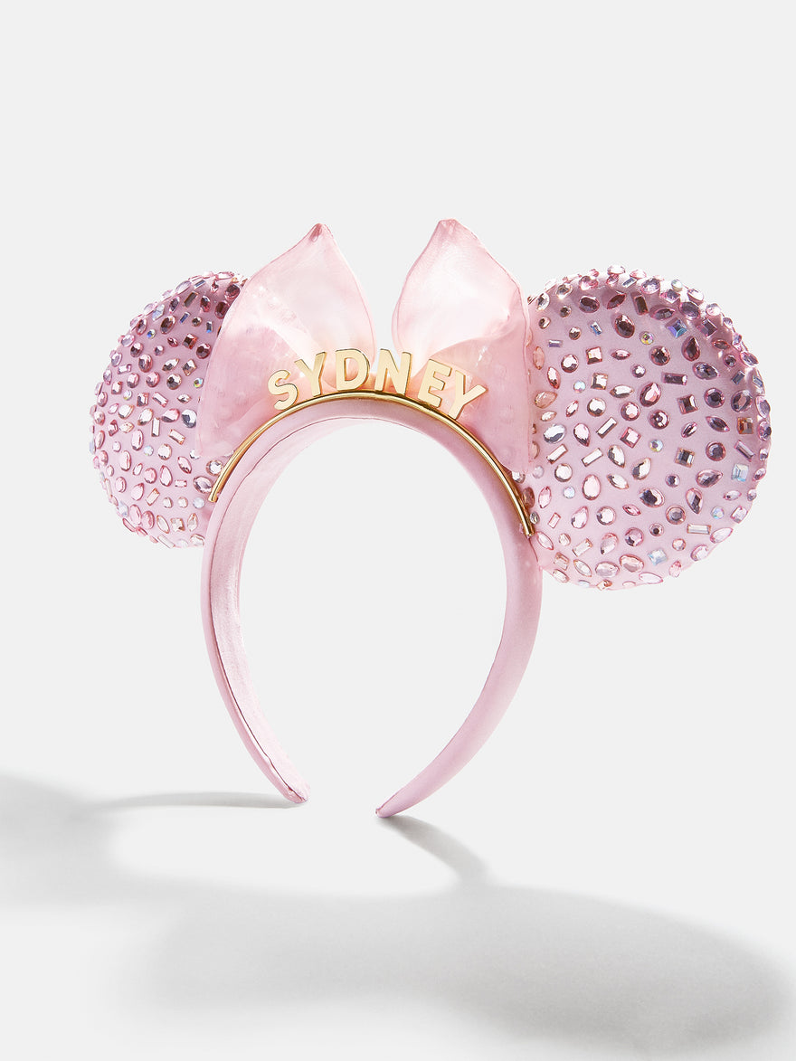 Disney Minnie Mouse Soft Pink Custom Ears Headband - Custom Soft Pink Minnie Mouse Ears