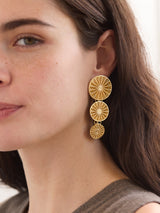BaubleBar Naomi Statement Earrings - Gold - 
    Gold disc statement earrings