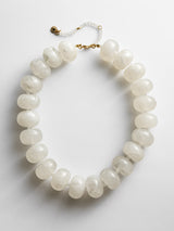 BaubleBar Joan Semi-Precious Necklace - White -
White chunky bead necklace