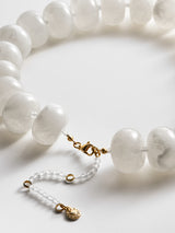 BaubleBar Joan Semi-Precious Necklace - White -
White chunky bead necklace