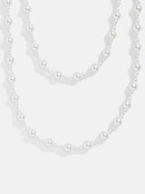 BaubleBar Charlotte Necklace - Pearl Strand - 
    Long pearl necklace
