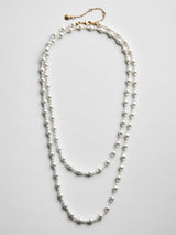 BaubleBar Charlotte Necklace - Pearl -
Long pearl necklace