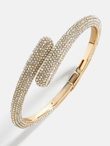 BaubleBar Naomi Wrap Hinge Bangle - Gold/Pavé - 
    Pavé hinge bangle