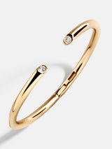 BaubleBar Clara Classic Bezel Cuff - Gold/Pavé -
Gold hinge cuff