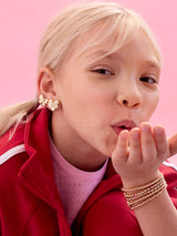 BaubleBar Take A Bow Kids' Clip-On Earring Set - Wrapped Heart -
Set of two bow earrings