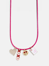 BaubleBar Kids' Heartfelt Charm Necklace - Pink - 
    Kid's charm necklace