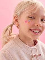 BaubleBar Kids' 18K Gold Heart Eye Emoji Earrings - Heart Eye Emoji -
Kid's emoji stud earrings