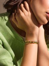 BaubleBar Custom Tennis Bracelet - Gold/Green - 
    Limited Time Deal