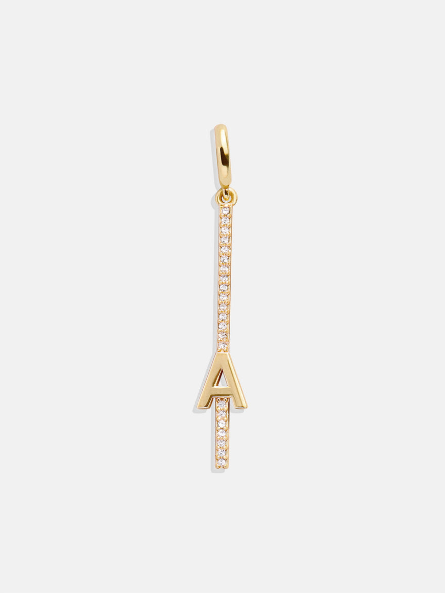 Custom Initial Charm - Gold/Pavé