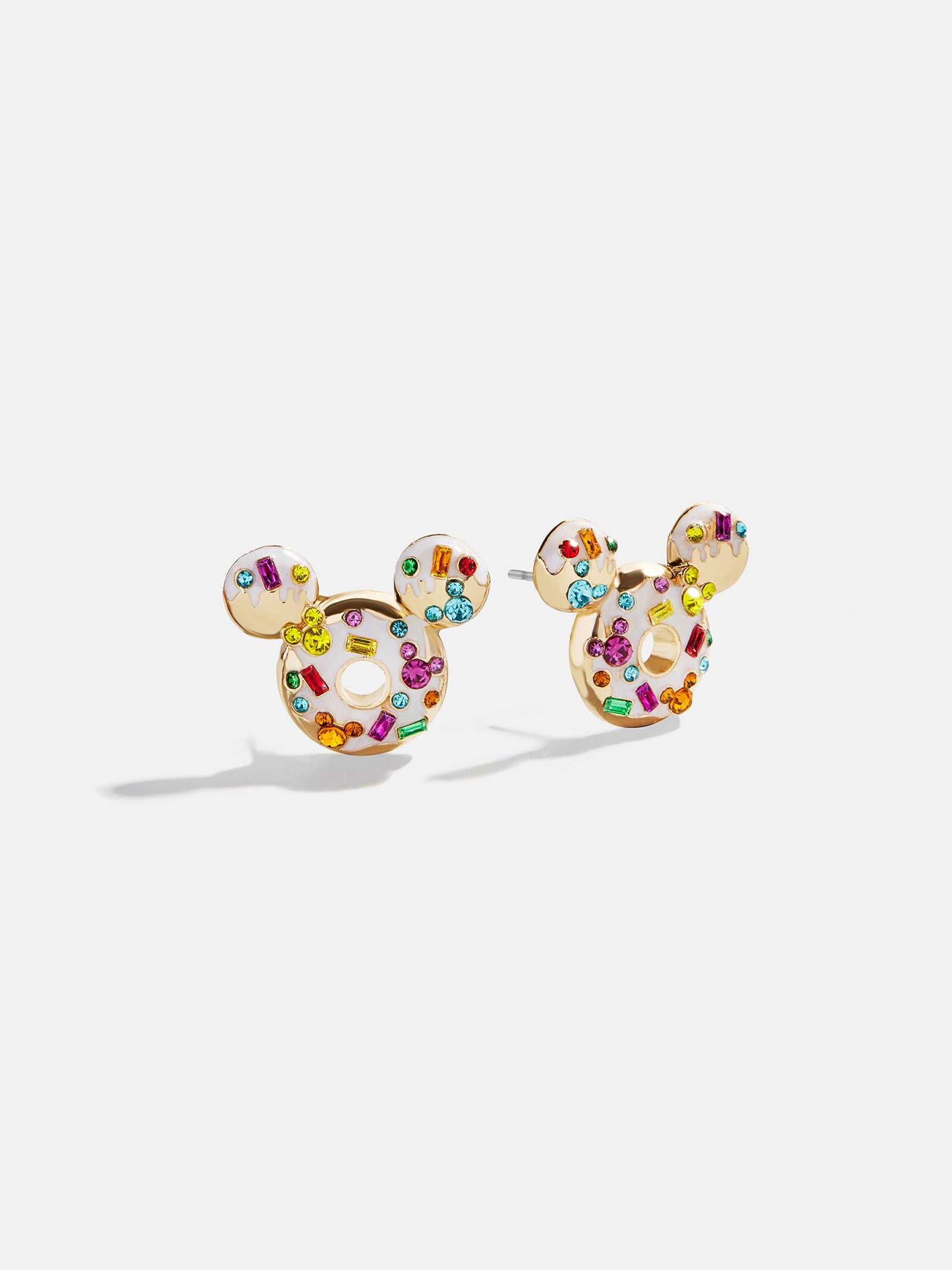 ★人氣★MONDAY EDITION★SWEET DONUT GLASS EARRINGS Disney Mickey Mouse Donut Earrings - Disney Donut Earrings