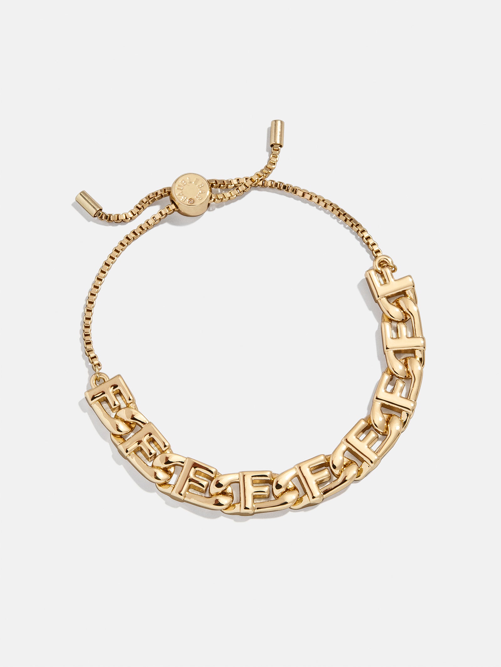 Repeating Initial Bracelet - F
