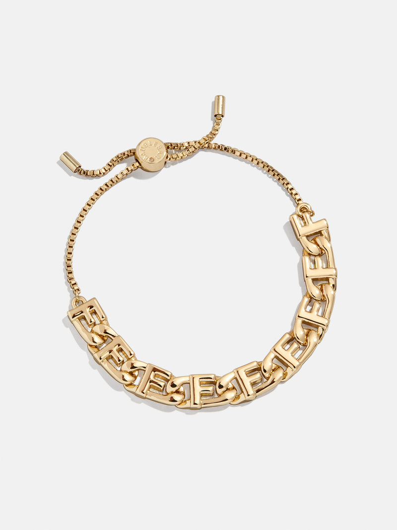 Repeating Initial Bracelet - F