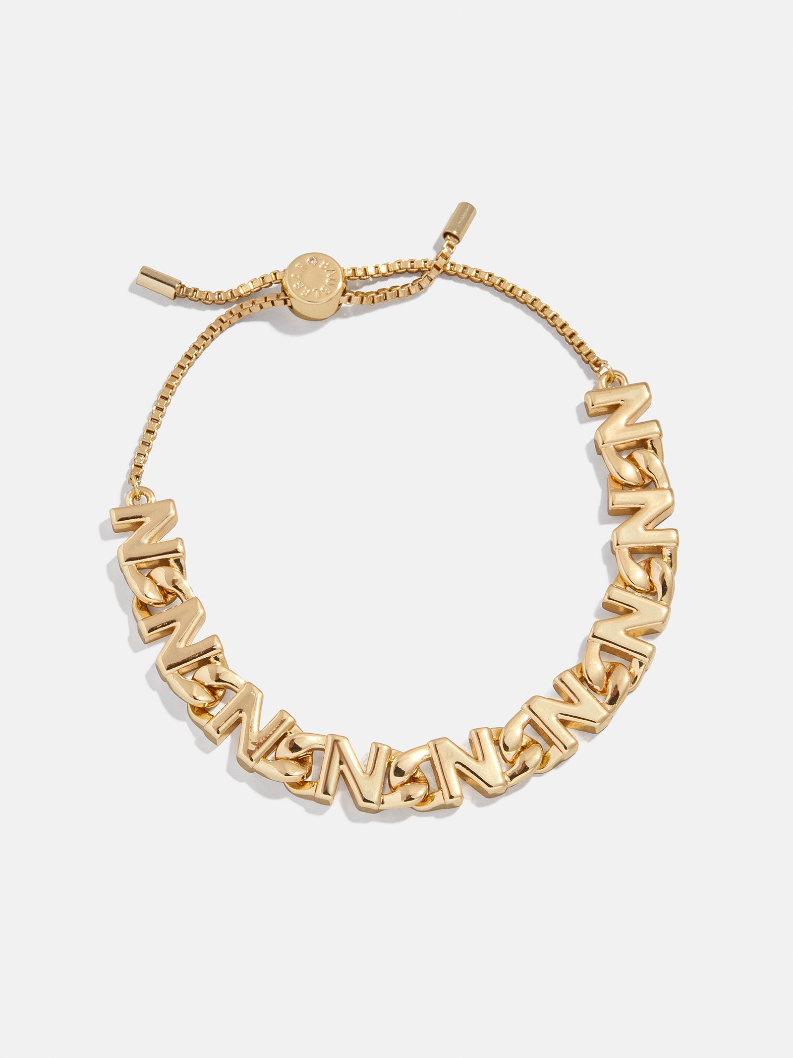 Repeating Initial Bracelet - N