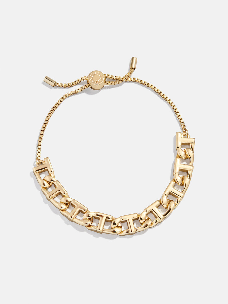 Repeating Initial Bracelet - T