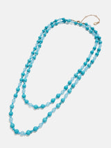 BaubleBar Charlotte Semi-Precious Necklace - Turquoise Strand - 
    Long turquoise pearl necklace