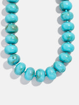 BaubleBar Joan Semi-Precious Necklace - Turquoise - 
    Turquoise chunky bead necklace