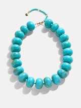 BaubleBar Joan Semi-Precious Necklace - Turquoise -
Turquoise chunky bead necklace