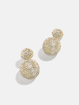 BaubleBar Ann Drop Earrings - Gold/Pavé -
Round pavé earrings