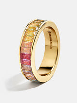 BaubleBar Maria Ring - Gold/Multi - 
    Multicolored crystal ring