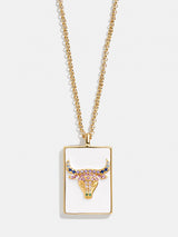 BaubleBar Reversible 18K Gold Zodiac Pendant Necklace - Taurus -
18K gold plated sterling silver