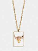 BaubleBar Reversible 18K Gold Zodiac Pendant Necklace - Taurus -
18K gold plated sterling silver