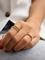 BaubleBar Jenny Ring Set - Gold/Pavé - 
    EXTRA 20% Off Sale. Prices as marked.