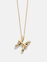 BaubleBar Bubble Zodiac Necklace - Pisces - 
    Gold zodiac necklace